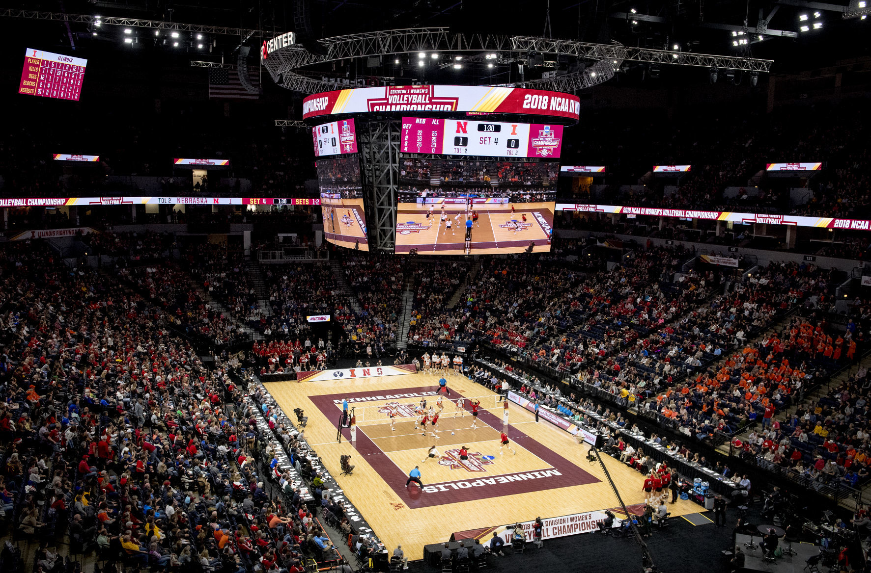 Nebraska volleyball vs. Illinois, 12.13